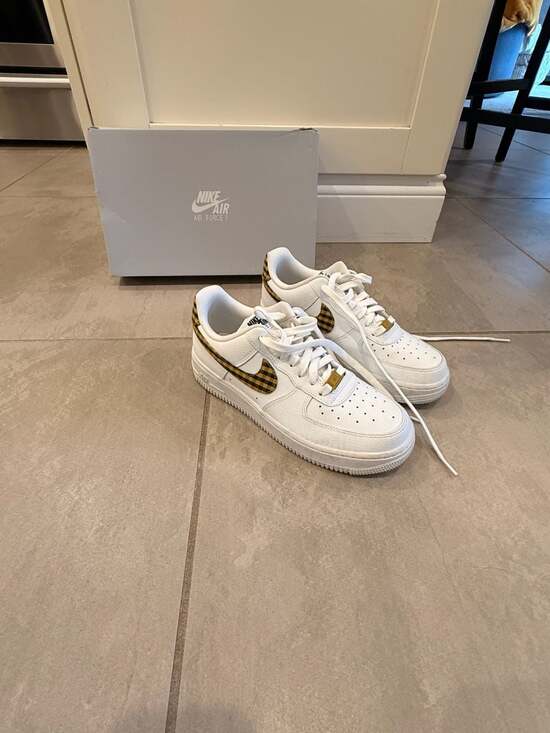 Nike Shoes - Nike Air Force 1 Low Bronzine Gingham Women's Shoes DZ2784-102